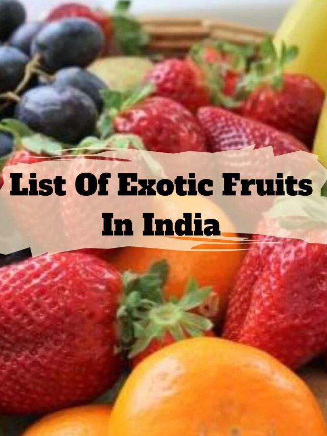 List Of Exotic Fruits In India