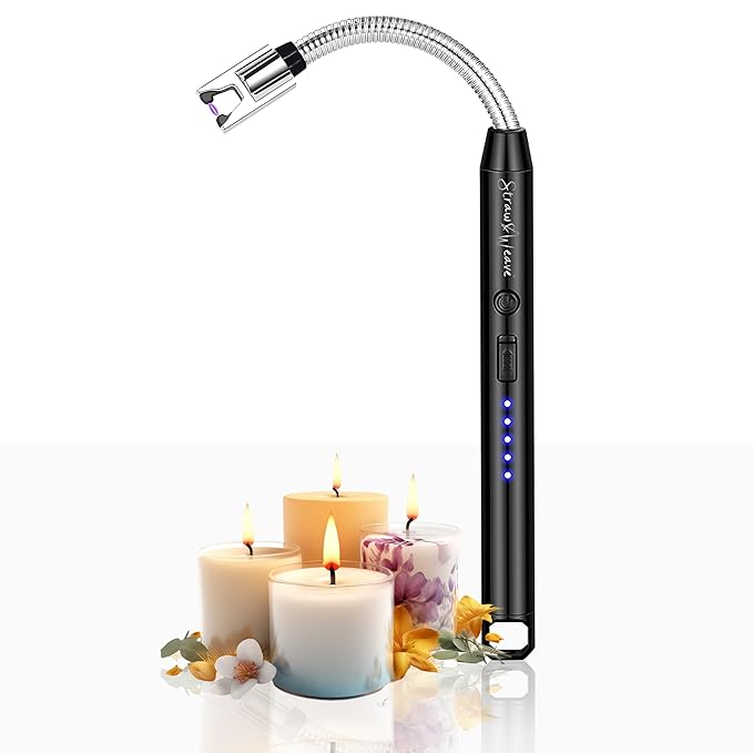 Gas Lighter for Kitchen Use | Rechargeable Electric Lighter | Lighter | Stove & Candle Lighter with USB Charging Port | 1 Year Warranty | 200 Uses in Single Charge