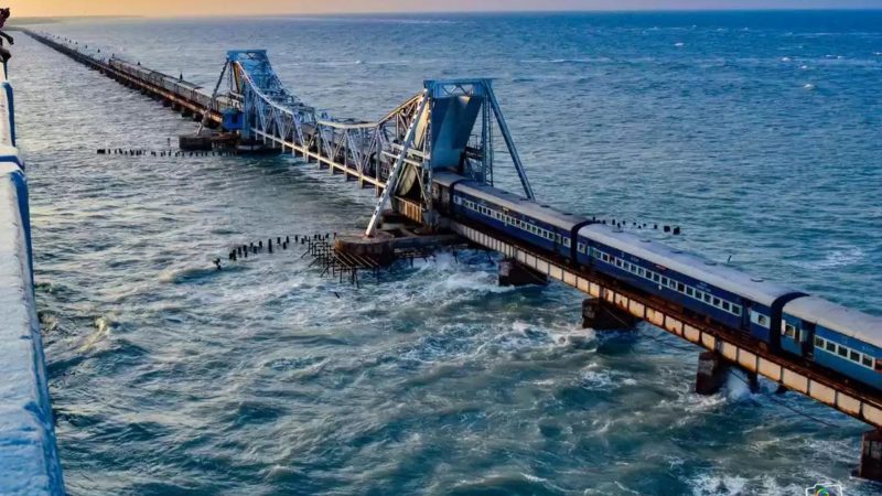 Pamban Bridge, Railway Sea Water Bridge, Dangerous Routes of India